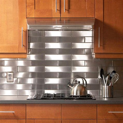 kitchen sheet metal|metal kitchen backsplash cabinets.